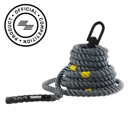 CENTR HYROX official competition battle rope coiled grey