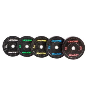 LivePro | Black Rubber Bumper Plate Single