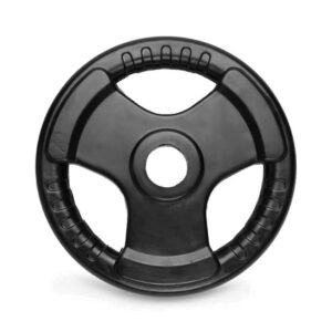 life trac | tri grip olympic rubber weight plate single | bars & weights
