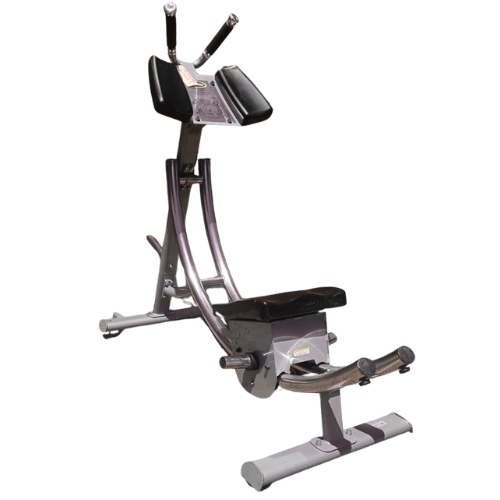 Ab coaster core exercise machine with padded seat and handles