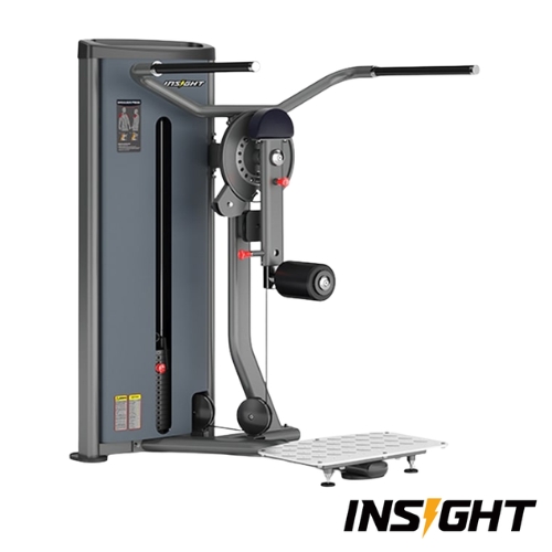 Insight brand lat pulldown cable gym machine grey
