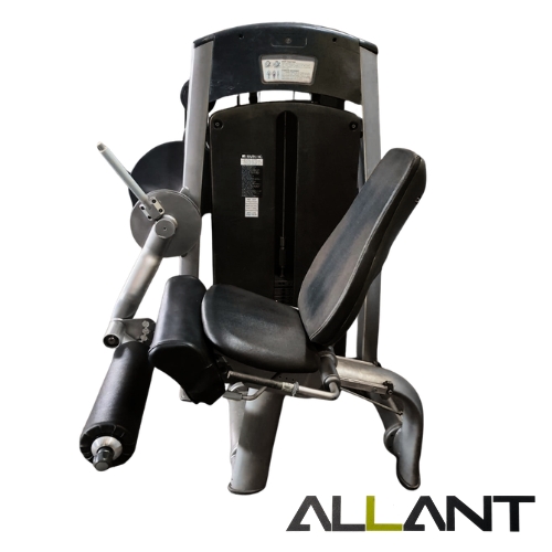 Commercial leg extension and curl gym machine in black