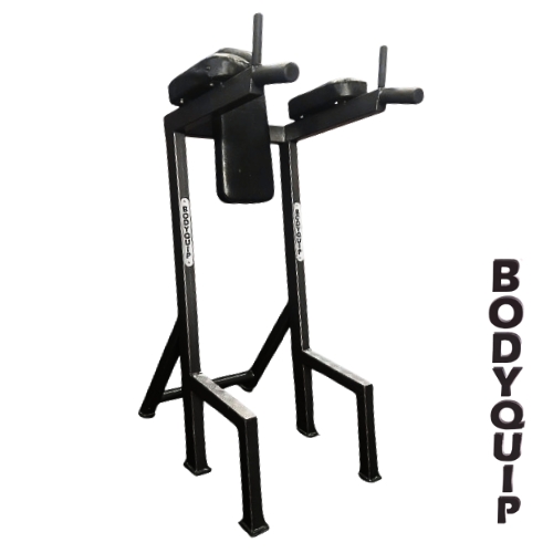 Bodyquip black vertical knee raise dip station gym equipment