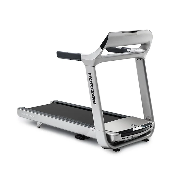 Horizon Fitness Paragon X treadmill in silver design