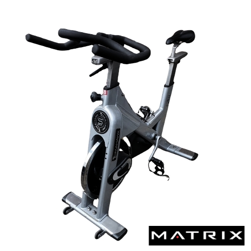Matrix brand indoor cycling spin bike silver black
