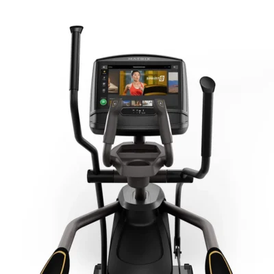 matrix | e30 elliptical Matrix elliptical trainer with touchscreen console displaying Sprint8