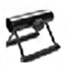 Black handheld spotlight or follow spot lighting fixture