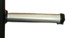 Close-up of a metal cylindrical rod or pole