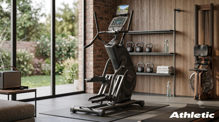 athletic | 3000 sp pro elliptical | certified pre owned Athletic elliptical trainer in stylish modern home gym