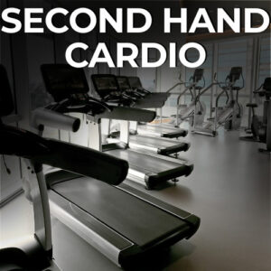 Second hand cardio gym equipment treadmills in fitness room