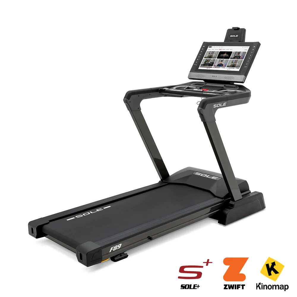 Sole F89 treadmill with large touchscreen display
