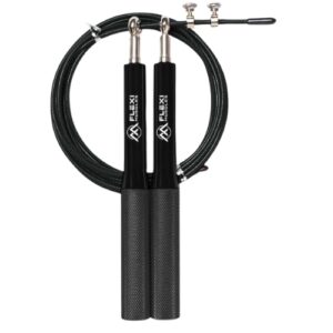 Flexi Flexi black speed jump rope with metal handles
