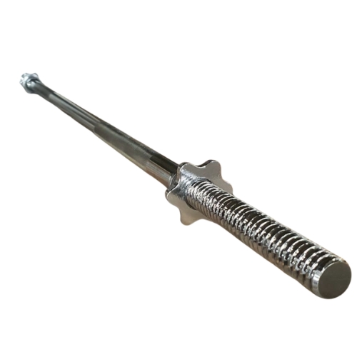 Chrome steel telescopic antenna with star-shaped base collar