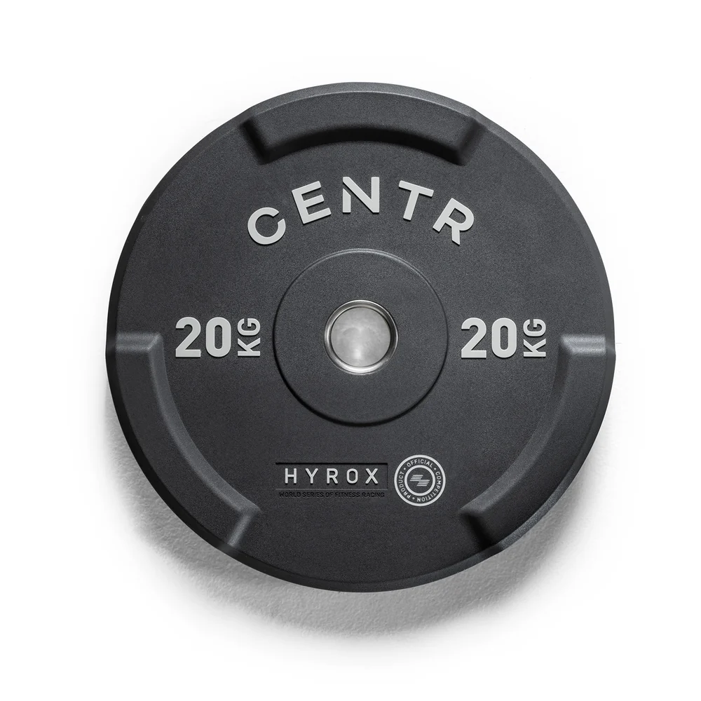 CENTR 20kg black bumper weight plate by HYROX
